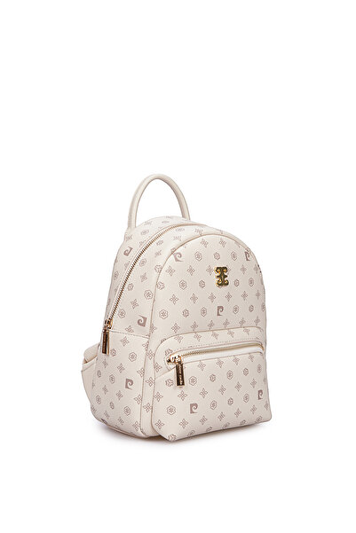 Pierre Cardin Vanilla Monogram Women's Backpack 05Po25Y1888