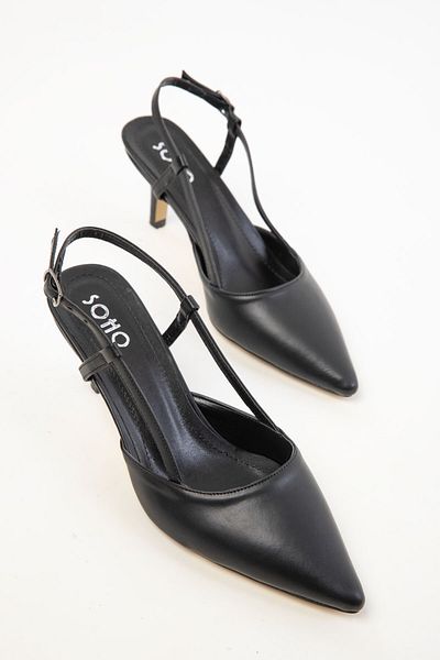 SOHO Black Women's Classic Heeled Shoes 20428