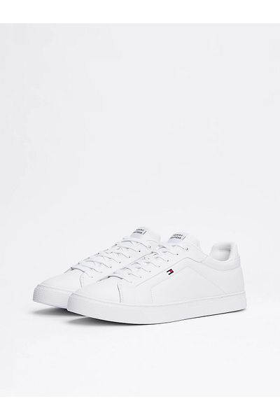 Tommy Hilfiger ICON COURT LTH FLAG ESS - Sportovní obuv