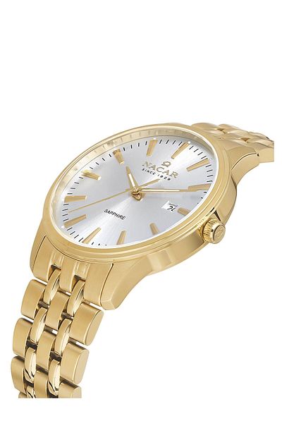 Nacar Safir Glass Classic Gold Men's Wristwatch Nc08- 29430615 -Dsm