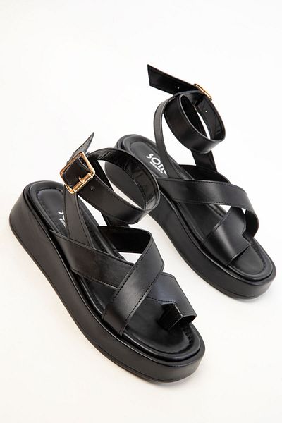 SOHO Black Women's Sandal 19208