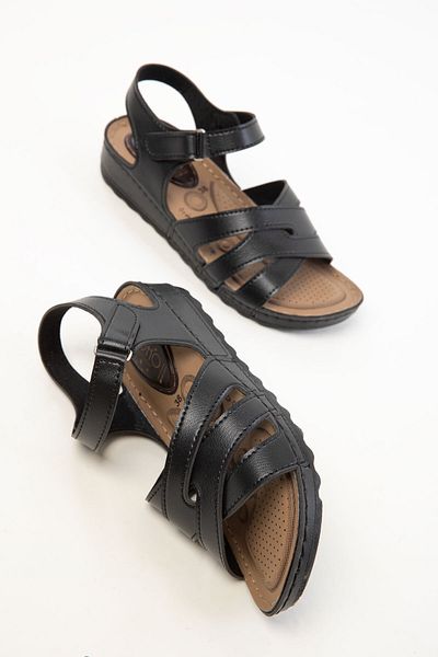 SOHO Schwarze Damensandalen 17874