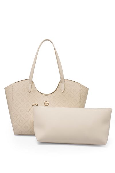 Fossil Μπεζ γυναικεία τσάντα χειρός και ώμου 05FO25Y5047