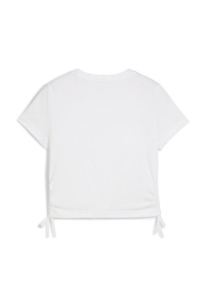 Puma Logo bedrucktes Slim-Fit-T-Shirt – kurze Ärmel, Rundhalsausschnitt, kurze Länge
