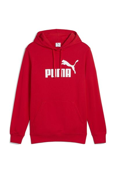 Puma Normál szabású kapucnis pulóver - N/A, embléma nyomtatás, kenguru zseb, hosszú ujjú