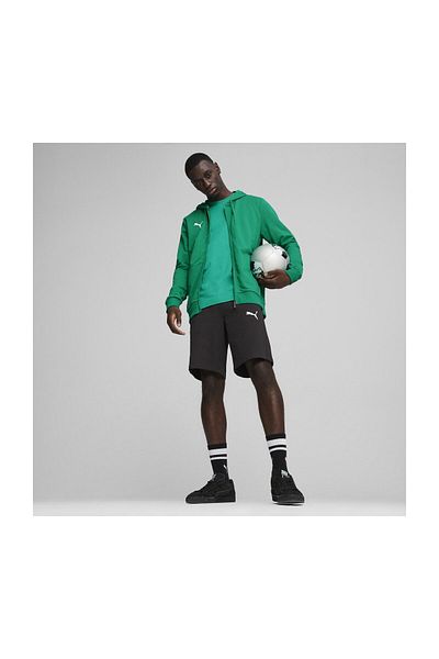 Puma Herren-Trainingsoberteil für Fußballtraining – Teamgoal Casuals, grün, mit Kapuze 65859505