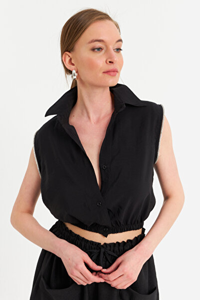 Cool & Sexy Дамска черна риза Sky Star, модел SUN200