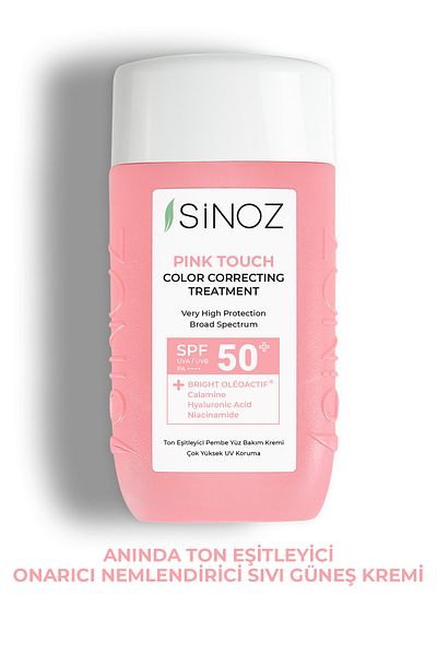 SİNOZ Pink Face Sunscreen – Instant Tone Equalizer, Feuchtigkeitscreme Spf50