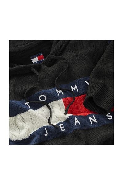 Tommy Hilfiger TJW CENTER FLAG KAPCSIKOS PULLÓVER EXT