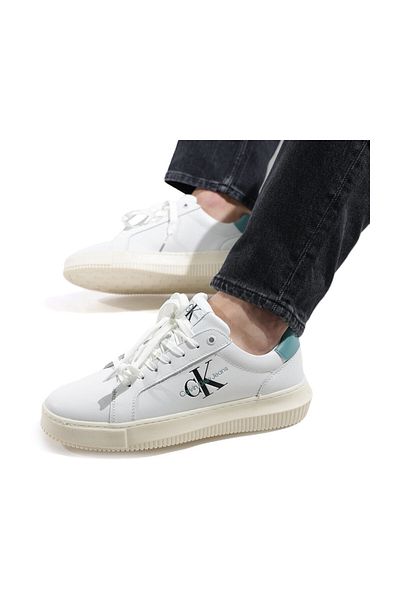 Calvin Klein Weißer Herren-Sneaker – stilvolles und bequemes Design mit Markenlogo