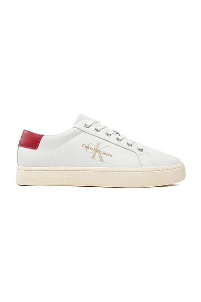 Calvin Klein Sneaker Herren Hellweiß/Cremeweiß/Granat
