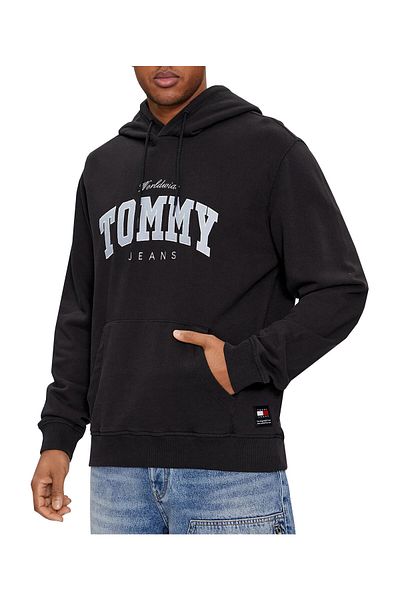 Tommy Jeans SWEATSHIRT, PENTRU BĂRBAȚI, BUCĂTĂ MARE, MÂNECĂ LUNGĂ, MULTICOLOR, CU LOGO, CU GLUGĂ