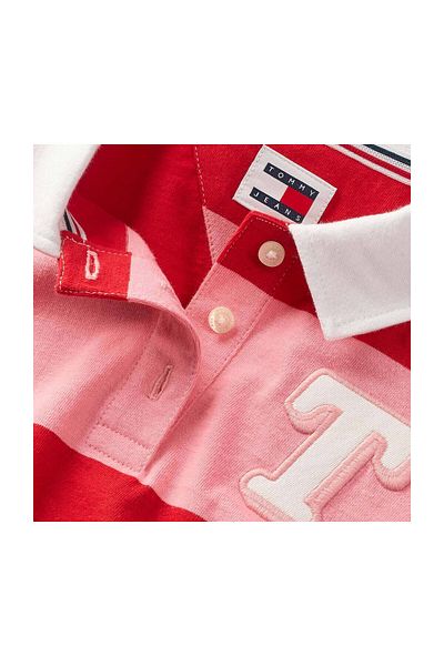 Tommy Hilfiger Tričko Polo Yaka ROSSO/ROSA Kadın / Kız