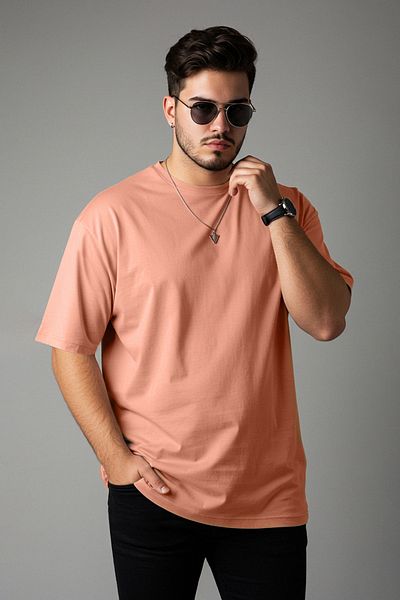 Trendyol Collection Cutting Speed Orange t Shirt Big Size 100% Cotton Tmnss23Ts00139