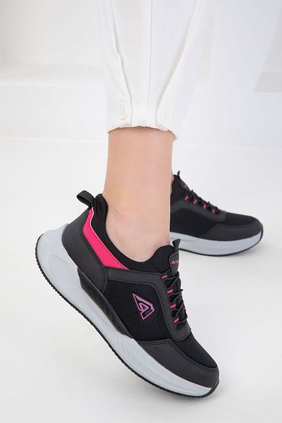 SOHO Black-Fuchsia Women's Sneaker 20438