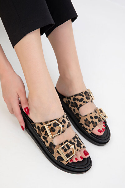 SOHO Leopar  Kadın Terlik 20341