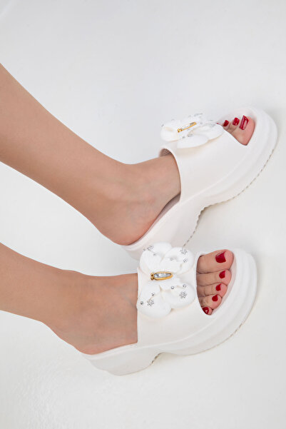 SOHO Papuci albi pentru femei 20419