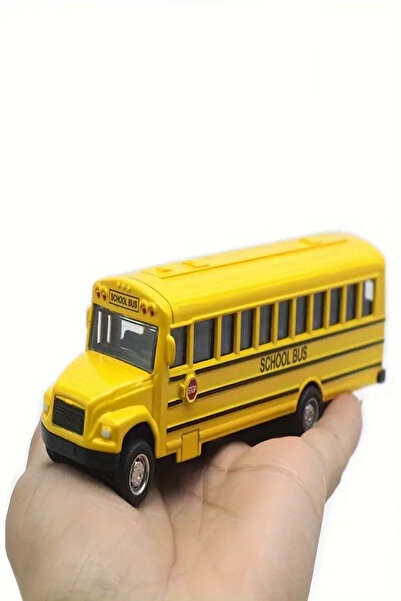 Hyd Toy Metal Bus School Shuttle Bus Scholl Bus 14cm
