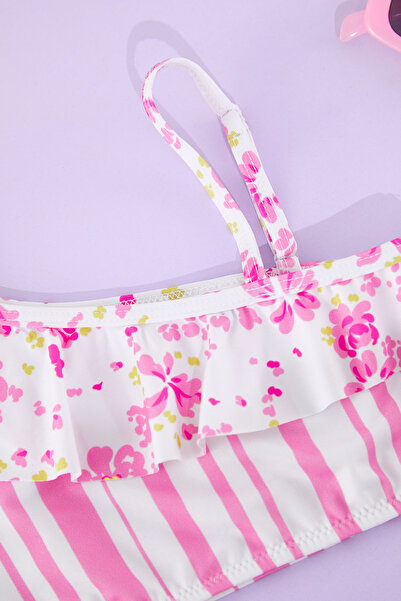 TRENDYOLKIDS Rosa Mädchen-Bikini-Set TKDSS25BT00001