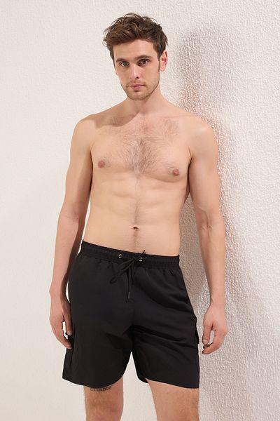 Trendyol Collection Чорні карго-кишені стандартного розміру Купальники морські шорти TMNSS22DS0028