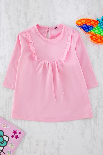 TRENDYOLKIDS Βρεφικό φόρεμα 100% βαμβακερό μακρυμάνικο πλεκτό TKDSS25EL00082