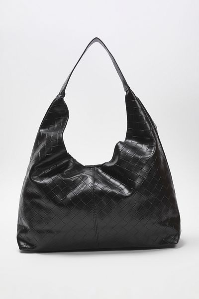 TRENDYOL SHOES Schwarze Damen-Maxi-Tasche mit Strickmuster TWOAW25OC00000