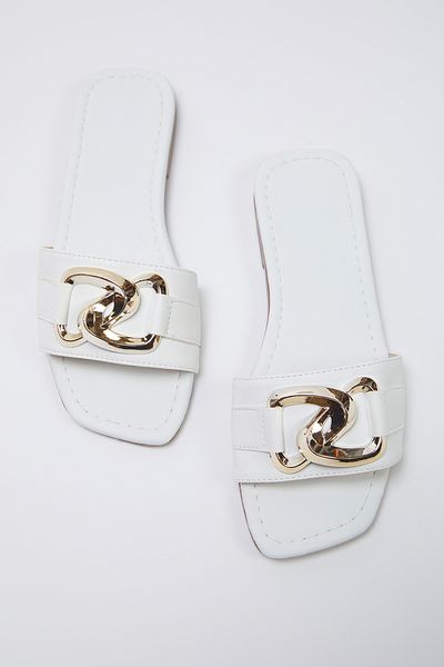 TRENDYOL SHOES Weiße Hausschuhe