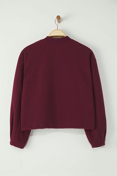 Trendyol Collection Burgunderfarbener Oversize-Mantel TWOAW25MO00053