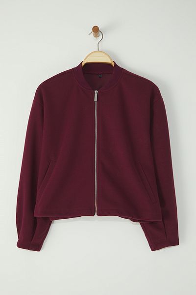 Trendyol Collection Burgunderfarbener Oversize-Mantel TWOAW25MO00053