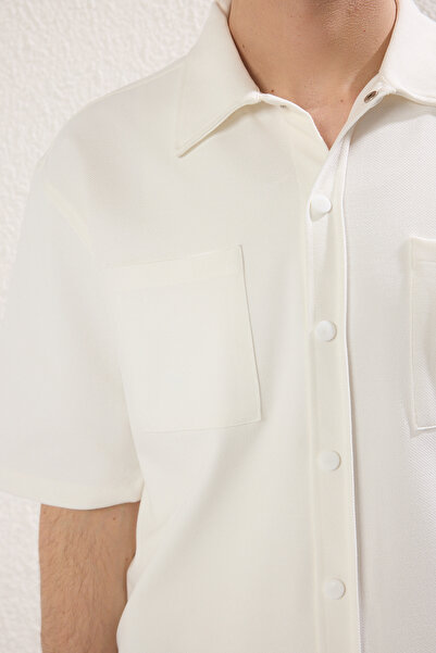 Trendyol Collection Біла сорочка Boxy TMNSS25GO00035