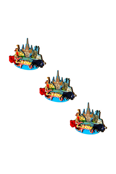 Vera Buzdolabı Magneti - 3 Adet Ispanya Magneti