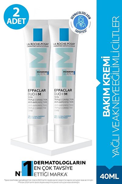La Roche Posay Effaclar Duo(+) Akneye Eğilim Gösteren Ciltler Için Cilt Bakım Kremi 2 Adet