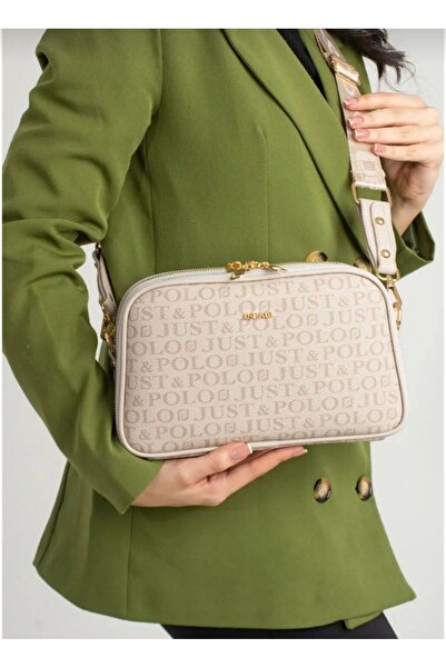 Just Polo حقيبة كتف ومحفظة نسائية مكونة من 4 أقسام من JustPolo tyc1akfct4023