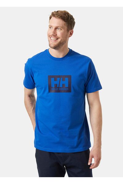 Helly Hansen Мъжка тъмносиня тениска с кръгло деколте Box