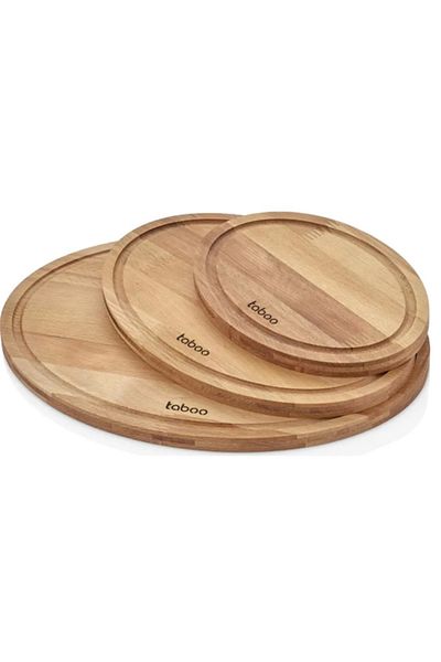 Taboo Sinbo Tab-8182 Oval Cutting Board Set of 3 10% Natural 15mm
