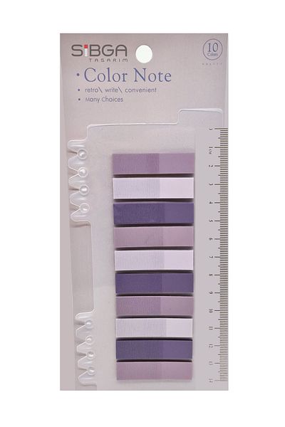 sibga tasarım Transparent Colored Post-It Note Paper - 200 Sheets Bookmark Sticker