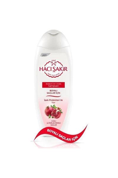 Hacı Şakir 2in1 Pomegranate Dyed Hair Shampoo 500ml