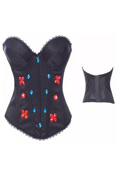 Generic Fashion مشد كورسيه نسائي برباط وعظم فوق الصدر، ملابس داخلية لتشكيل الجسم
