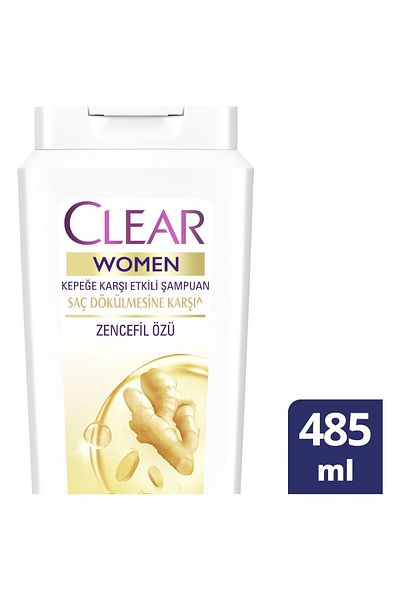 Clear مستخلص الزنجبيل 485 مل - شامبو نسائي فعال ضد القشرة