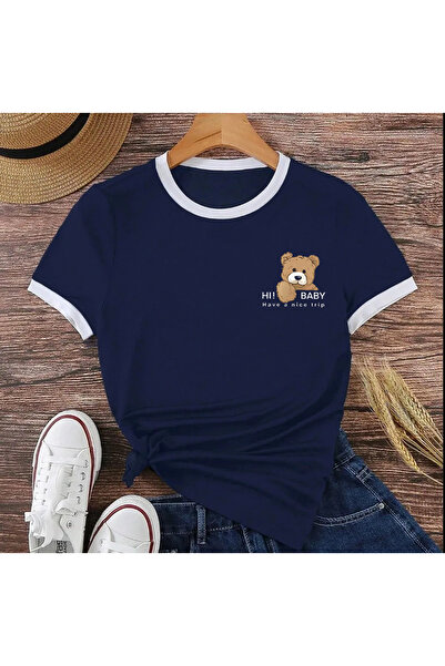 Boi Teddy Bear Oversize T-Shirt - Κοντό μανίκι, φαρδιά και πέτο