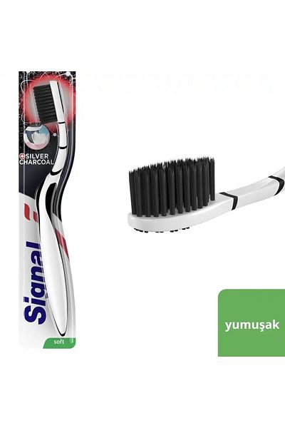 Signal Soft Silver Charcoal Toothbrush