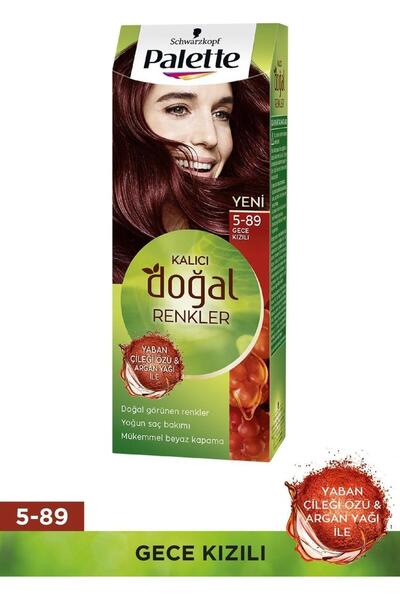 Palette Natural Doğal Renkler Saç Boyası 5-89 Gece Kızılı