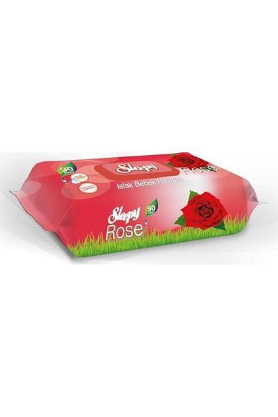 Sleepy Rose Scented Covered Wet Towel, 90 Liters