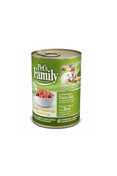Pets Family Yetişkin Köpekler Için Dana Etli Yaş Mama 400 gr