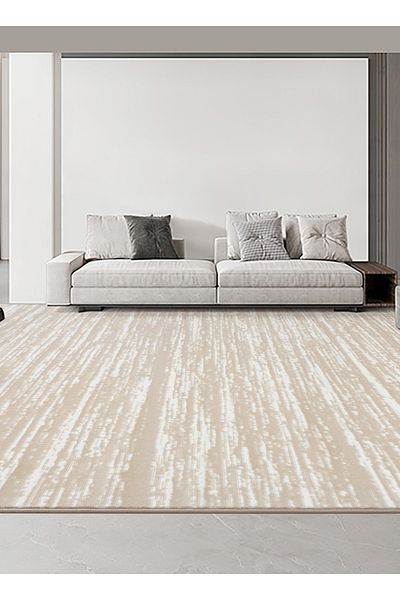 sharpdo Italian Minimalist Living Room Carpet, Waterproof Large Area Rug, Non-Slip Backing Washable Rug