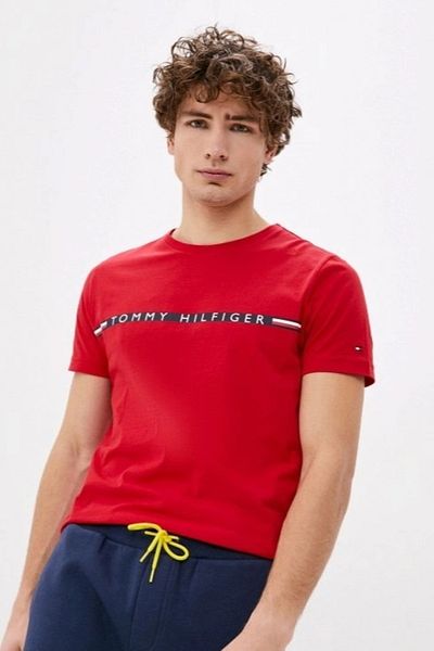 Tommy Hilfiger Organic Cotton Printed Regular Fit Cut Tshirt