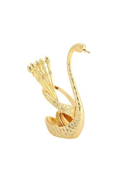 Generica Goose spoon set, gold color, measurements as shown in the pictures