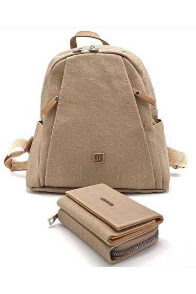 Just Polo حقيبة ظهر نسائية متوسطة الحجم من Siyan مكونة من 9 أقسام JustPolo t