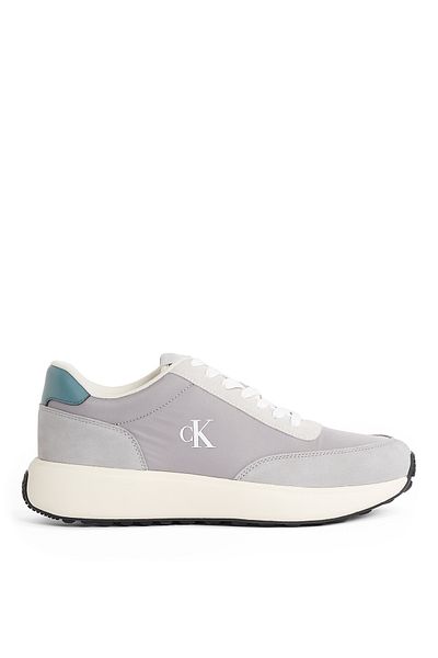 Calvin Klein Gray Men's Sneaker Athleisure Runner Laceup Mix