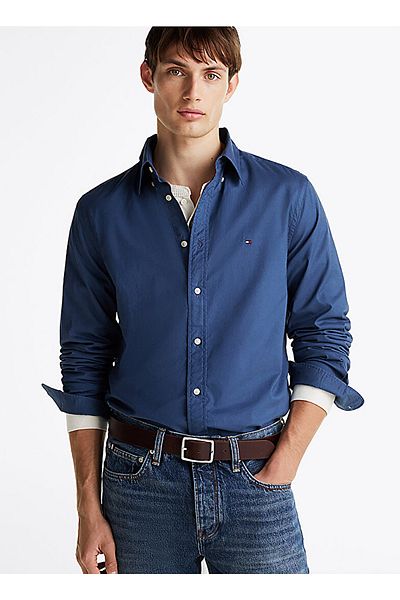 Tommy Hilfiger ΠΟΥΚΑΜΙΣΟ FLEX POPLIN SOLID RF